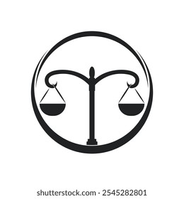 Law firm logo vector template design