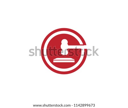 Law firm logo vector template