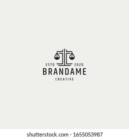 Law firm logo vintage - vector