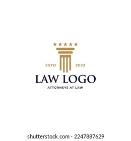 law firm logo in white background