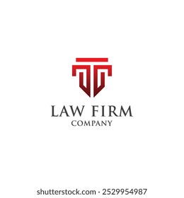 Law firm monogram logo concept. Initial T,H,G logo for law firm company