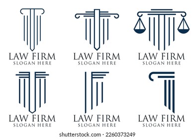 Law Firm, Law Office, Lawyer services, Vector logo template