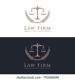Law Firm, Law Office, Lawyer services Luxury vintage crest logo. Vector logo template