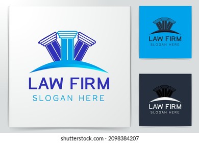 Law firm pillar logo design