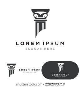 Vector de plantilla de logotipo del componente de abogados