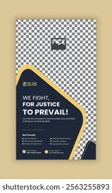 Law Firm Service Story  Banner Design, Law Consulting Social Media Vertical Banner, Law Consulting web Vertical Banner template