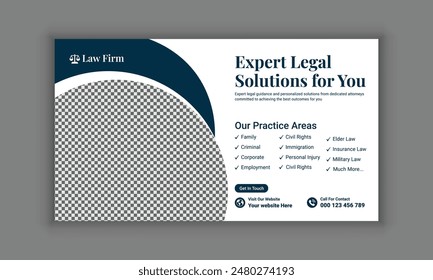  Law firm services social media post design or law consulting web banner template, and Instagram post or square flyer template