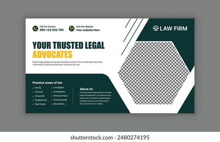  Law firm services social media post design or law consulting web banner template, and Instagram post or square flyer template