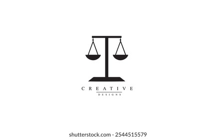 law firm simple black logo white background