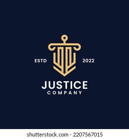 Law Firm Sword Design Logo Template