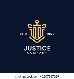 Law Firm Sword Design Logo Template