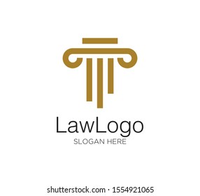 law firm vector concept logo design template