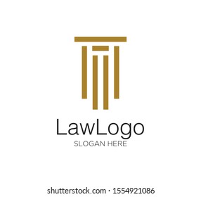law firm vector concept logo design template