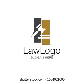 law firm vector concept logo design template