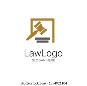 law firm vector concept logo design template