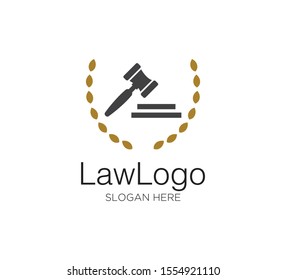 law firm vector concept logo design template