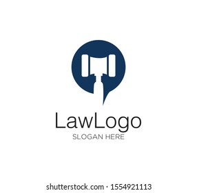 law firm vector concept logo design template