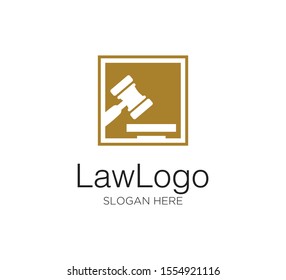 law firm vector concept logo design template