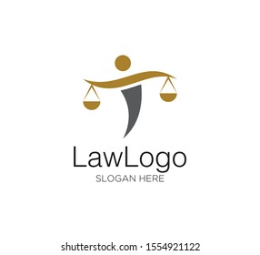 law firm vector concept logo design template