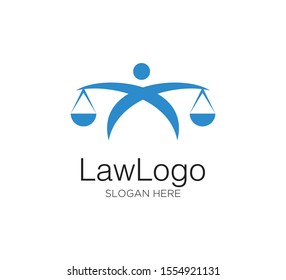 law firm vector concept logo design template