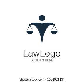 law firm vector concept logo design template