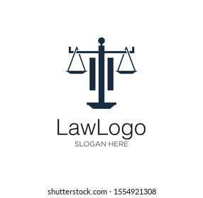 law firm vector concept logo design template
