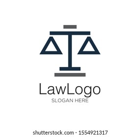 law firm vector concept logo design template