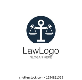 law firm vector concept logo design template