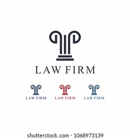 Law firm vector logo design