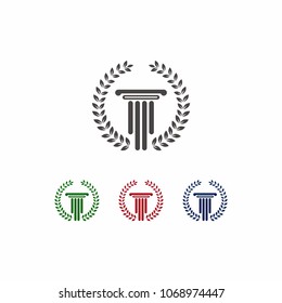 Law firm vector logo design