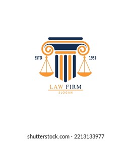 law firm vector logo, lawyer logo in law, for business, icons and vectors