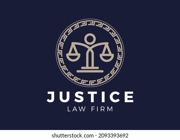 Law Firm,Law Office, Lawyer services, Luxury vintage crest logo, Vector logo template