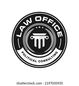 Law Firm,Law Office, Lawyer services, Luxury vintage crest logo, Vector logo template