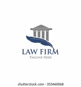 Law Firm,Law Office, Lawyer Services, Vector Logo Template