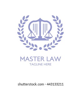 Law Firm,Law Office, Lawyer services, Vector logo template. flat style design
