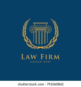 Law Firm,Law Office, Lawyer services, Luxury vintage crest logo, Vector logo template