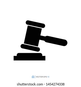 law flat icon template, law vector element