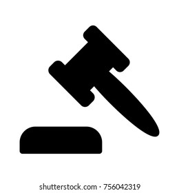  law glyph icon