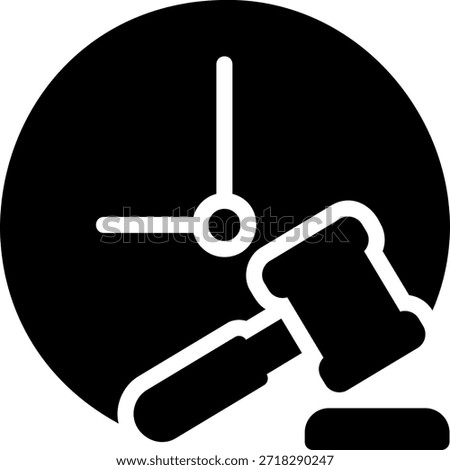 law glyph icon illustration vector