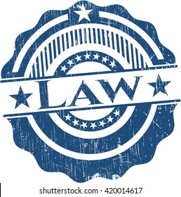 Law grunge seal