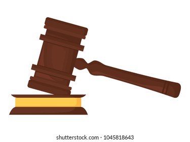 Law hammer icon