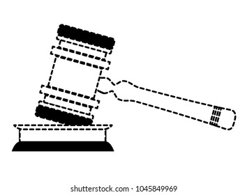 Law hammer icon