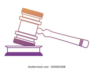 Law hammer icon