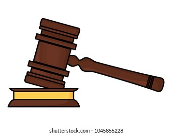 Law hammer icon