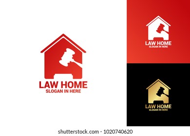 Law Home Logo Template Design Vector, Emblem, Design Concept, Creative Symbol, Icon