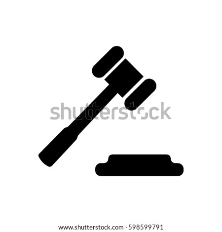 Law Icon Stock Vector (Royalty Free) 598599791 - Shutterstock