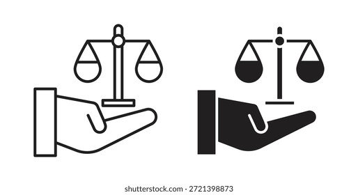 Symbolkonzept für das Gesetz Einfache Symbolsammlung