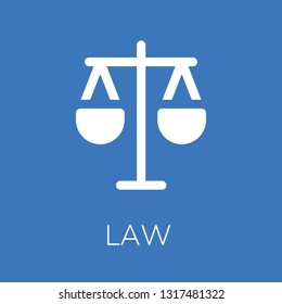  Law icon. Editable  Law icon for web or mobile.