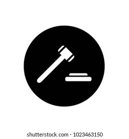 law icon hammer