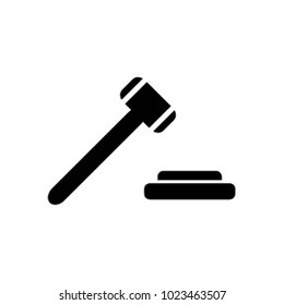 law icon hammer